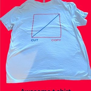 Cut copy xxl t shirt white